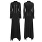 Punk Rave Seraphine Spinal Lace Panel Maxi Dress In Black