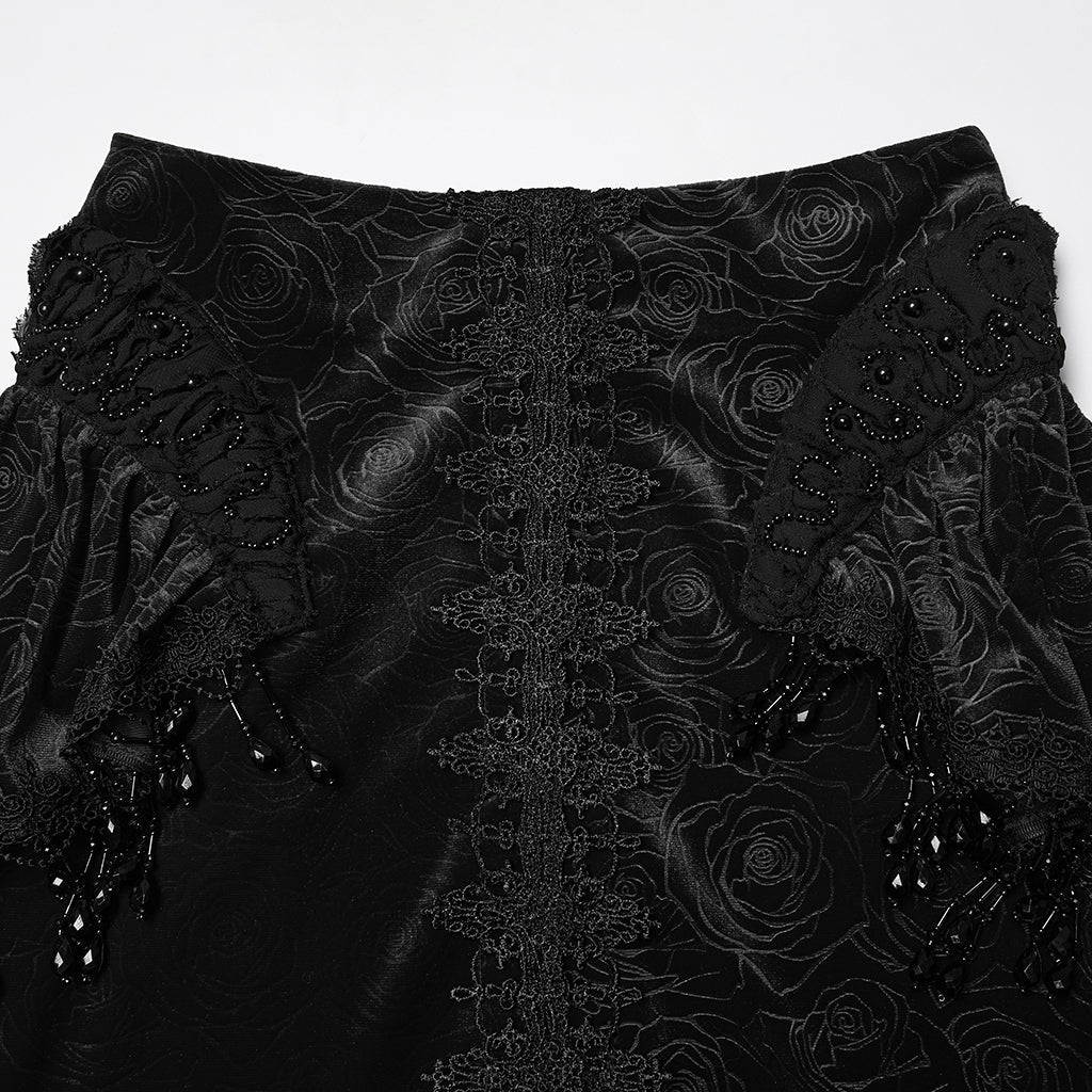 Punk Rave Goth Gorgeous Fishtail Skirt in Black