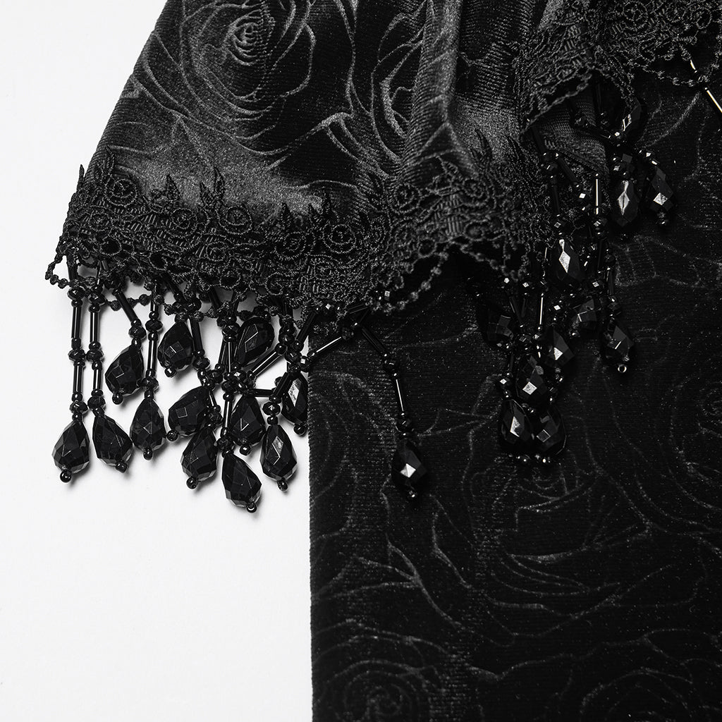 Punk Rave Goth Gorgeous Fishtail Skirt in Black
