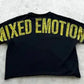 Women's Cropped Mixed Emotion Graphic T-Shirt