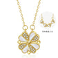 Clover and Heart Design Pendant Necklace