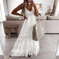 Off-Shoulder White Lace Dress, Spring and Summer Collection