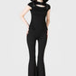 Killstar Xara Keyhole Strap Minimalist Gothic Top