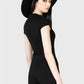 Killstar Xara Keyhole Strap Minimalist Gothic Top
