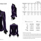 Punk Rave Fawn Gradient Printed Shirt in Violet