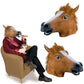 Horse Chimpanzee Sheep Wolf Llama, Animal Head Latex Party Mask