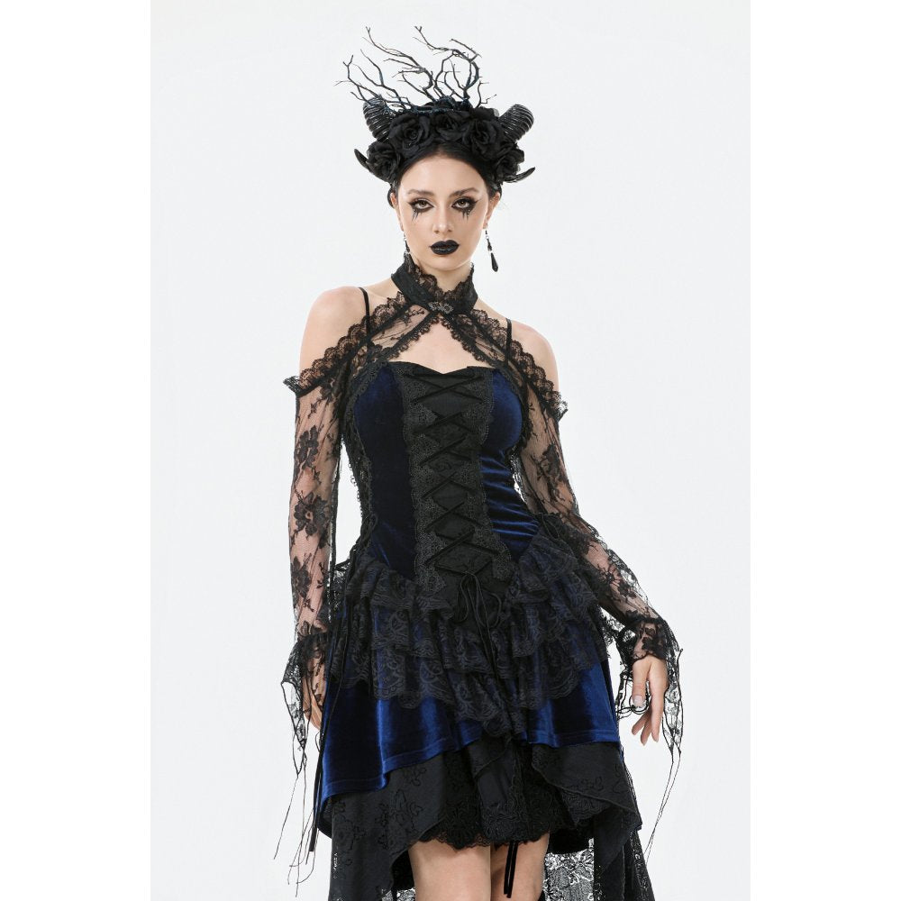 Dark in Love Thalassa Floral Lace Draped Arm Warmer Sleeves