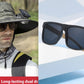 Outdoor Wide-Brim Sun Hat with USB Charging, Solar-Powered Cooling
