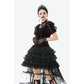 Dark in Love Isolde Velvet and Lace Puff Sleeve Bolero