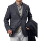 British-Style Retro Men's Tweed Wool Blazer