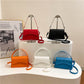 Crocodile Print One Shoulder Crossbody Bag, Candy Colours