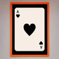 Ace of Hearts Framed Poster