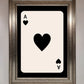 Ace of Hearts Framed Poster