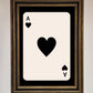 Ace of Hearts Framed Poster