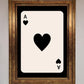 Ace of Hearts Framed Poster