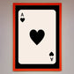 Ace of Hearts Framed Poster