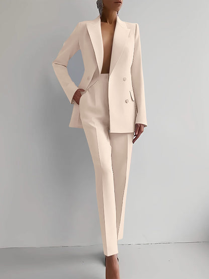 Vireous Women's Classic Trouser Suit, Business Suit, Multi Colours