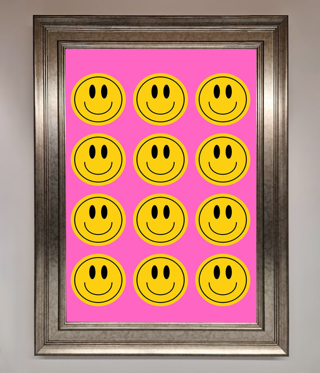 Acid Smile, Faces Framed Poster