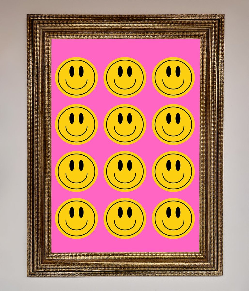 Acid Smile, Faces Framed Poster