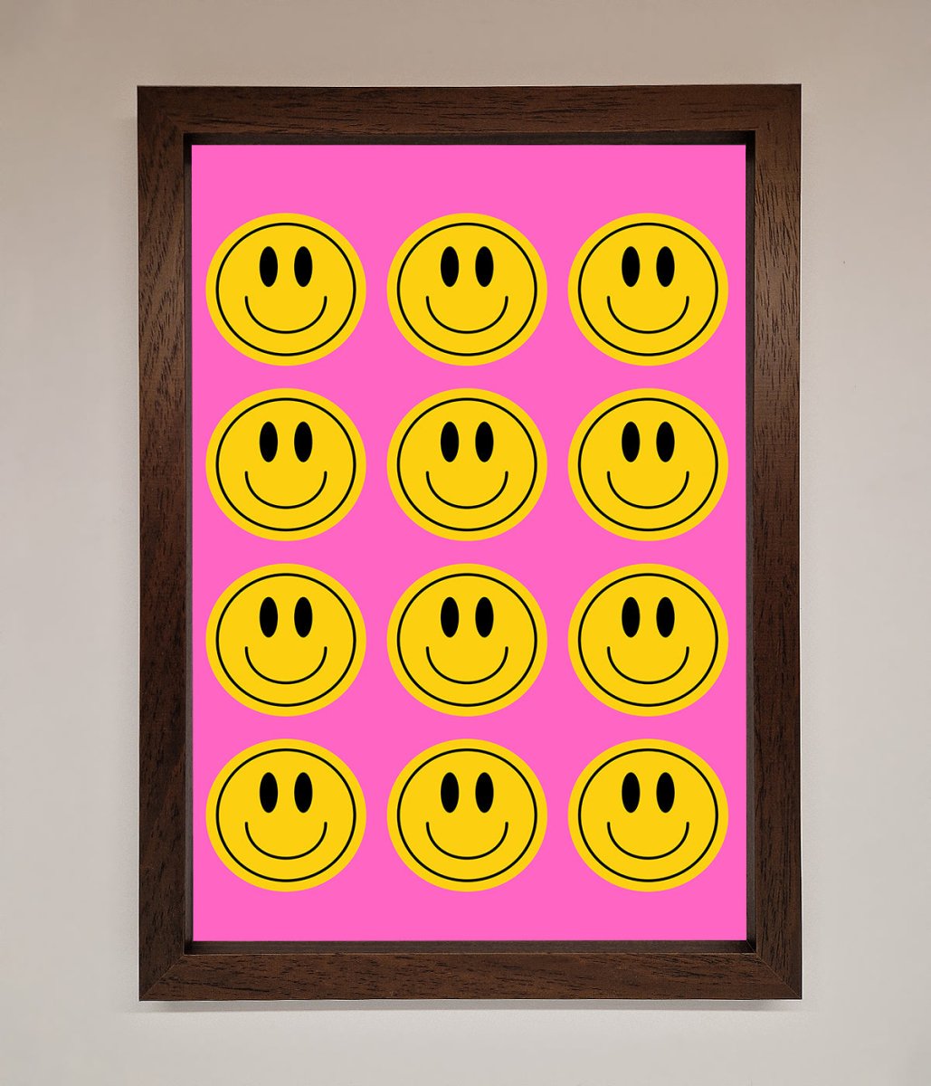 Acid Smile, Faces Framed Poster
