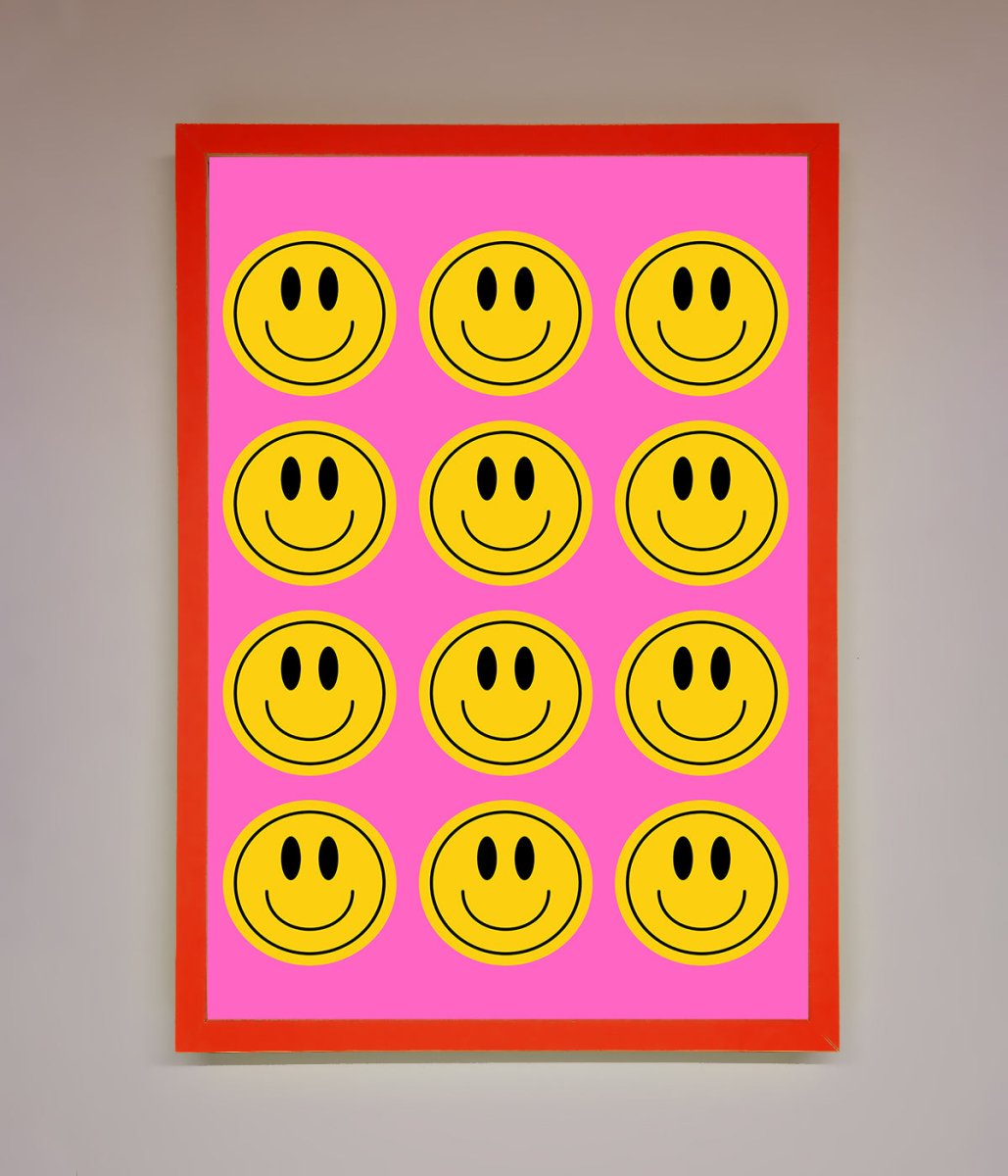 Acid Smile, Faces Framed Poster
