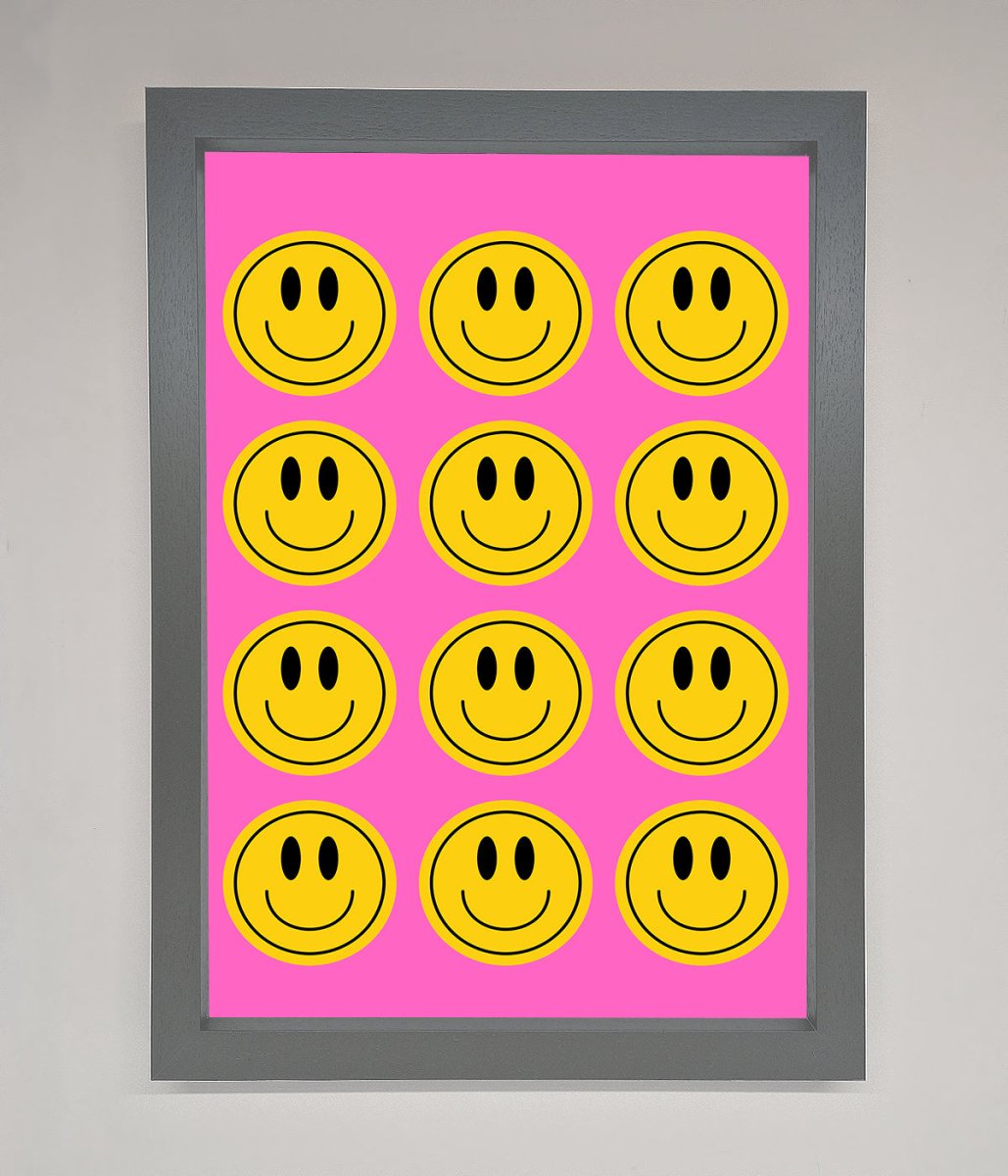 Acid Smile, Faces Framed Poster