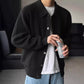 Retro Fashion Solid Colour Minimalist Men's Cardigan