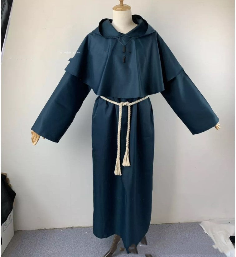 Medieval Monk Robe, Wizard Retro Outfit