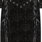 Banned Amara Gothic Burnout Velvet Long Dress