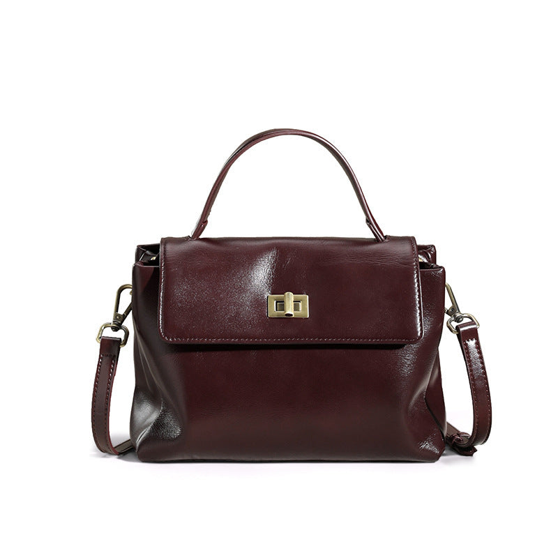 Women's Genuine Cowhide Leather Shoulder Bag