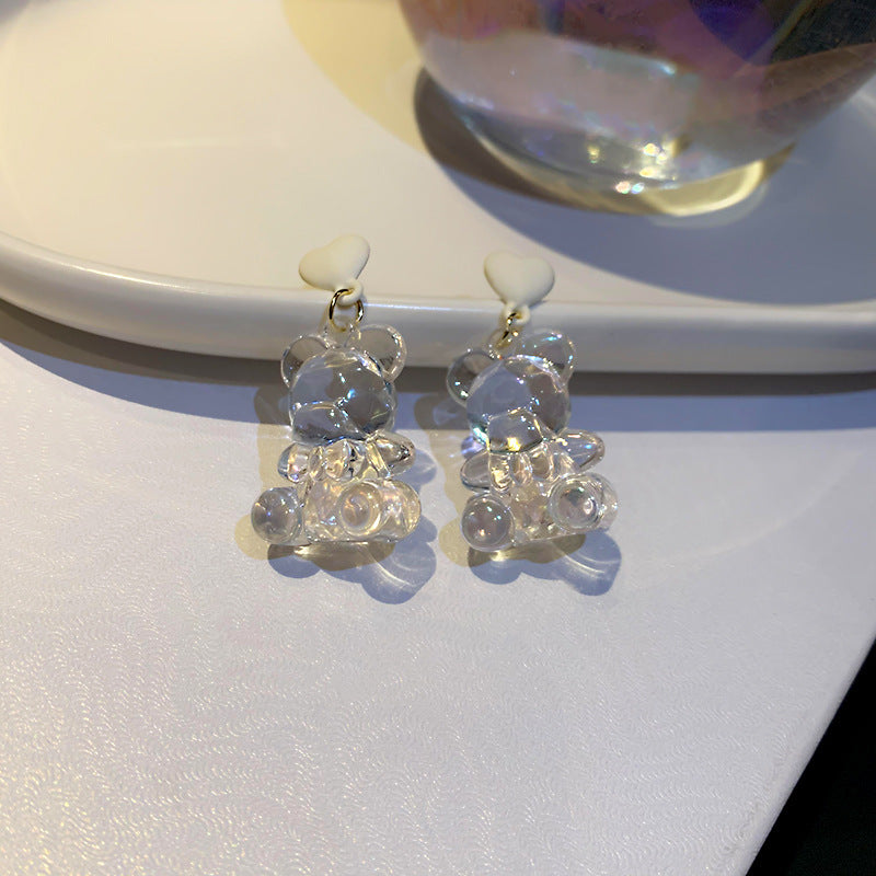 Alloy Baroque Irregular Clear Acrylic Fashion Earrings