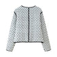 Luxury Monogramme Women's Quilted Long-Sleeve Jacket