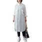 Vireous Art Fan Cotton and Linen Loose Dress, Plus Sizes