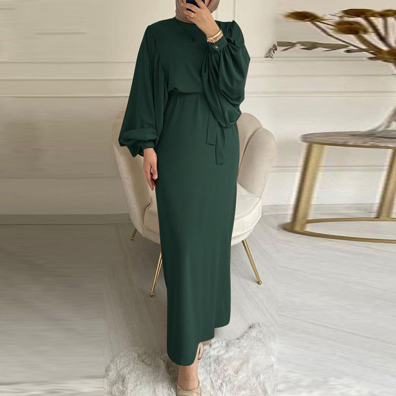 Fashion Muslimwear, Puffed Sleeve Long Dress, Abaya