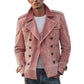 Vireous Men's Double-Breasted Casual Jacket, Multicolours