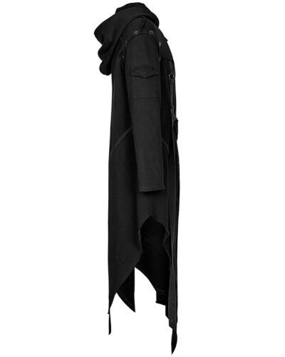 Gothic Punk-Style Long Belted Costume Jacket