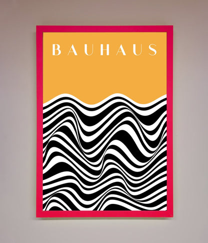 Bauhaus Yellow Framed Poster
