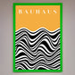 Bauhaus Yellow Framed Poster
