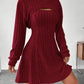 Vireous Two-Piece Dress, New Season Hooded Shawl Dress