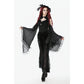 Dark in Love Erzebeth Velvet Lace Flare Trousers in Black