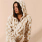 Women's Plaid Zipper Cardigan Plush Hoodie