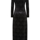 Banned Amara Gothic Burnout Velvet Long Dress