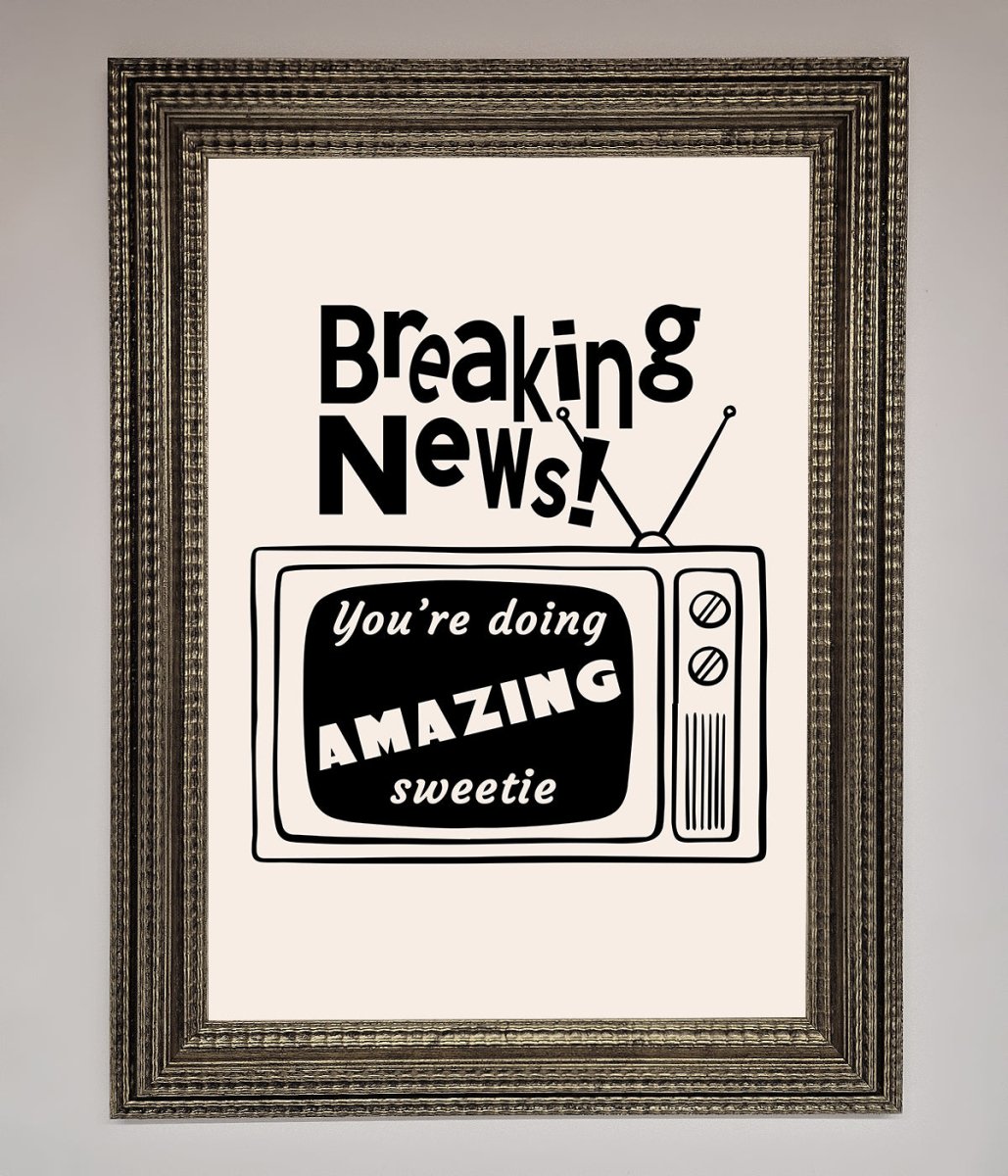 Breaking News Framed Poster