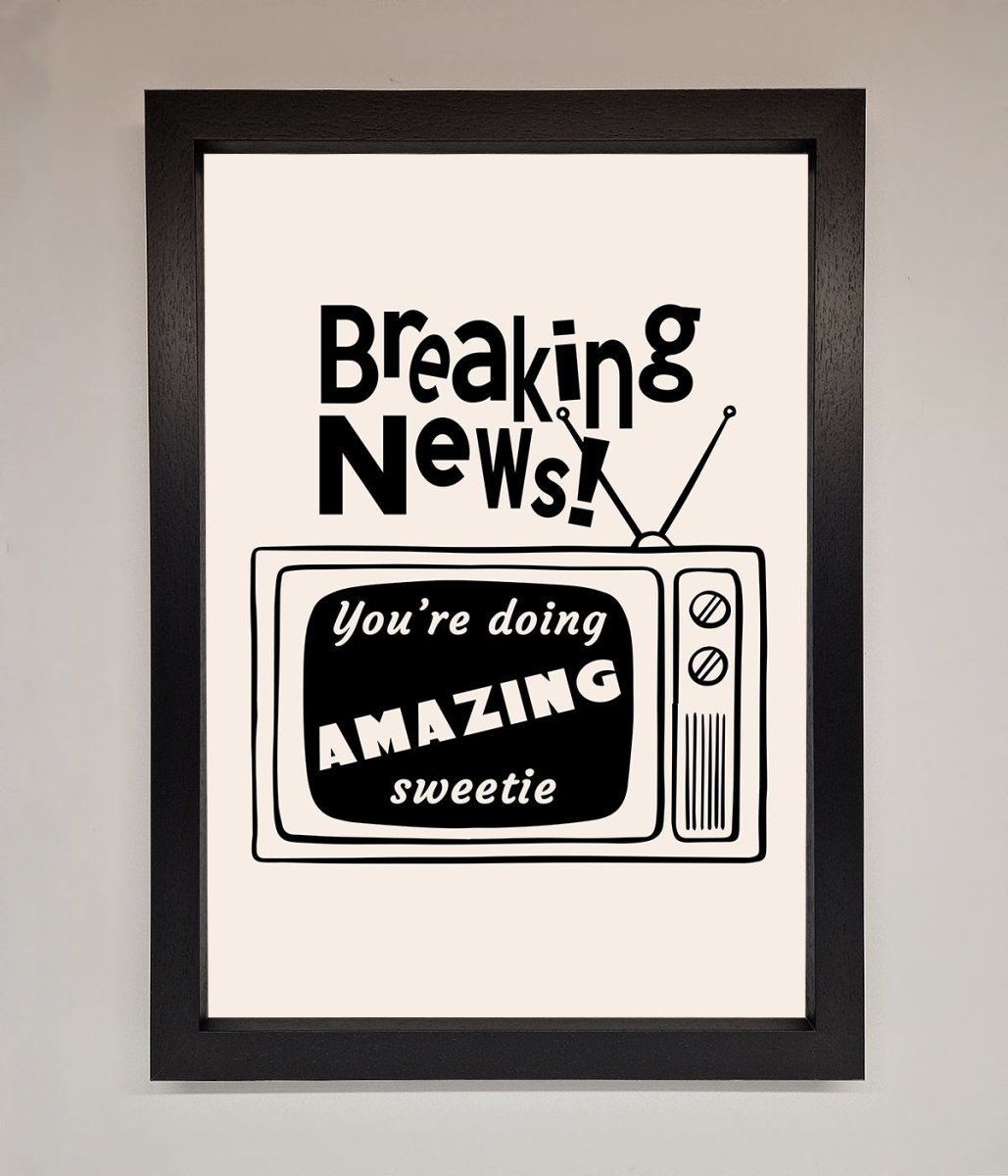 Breaking News Framed Poster