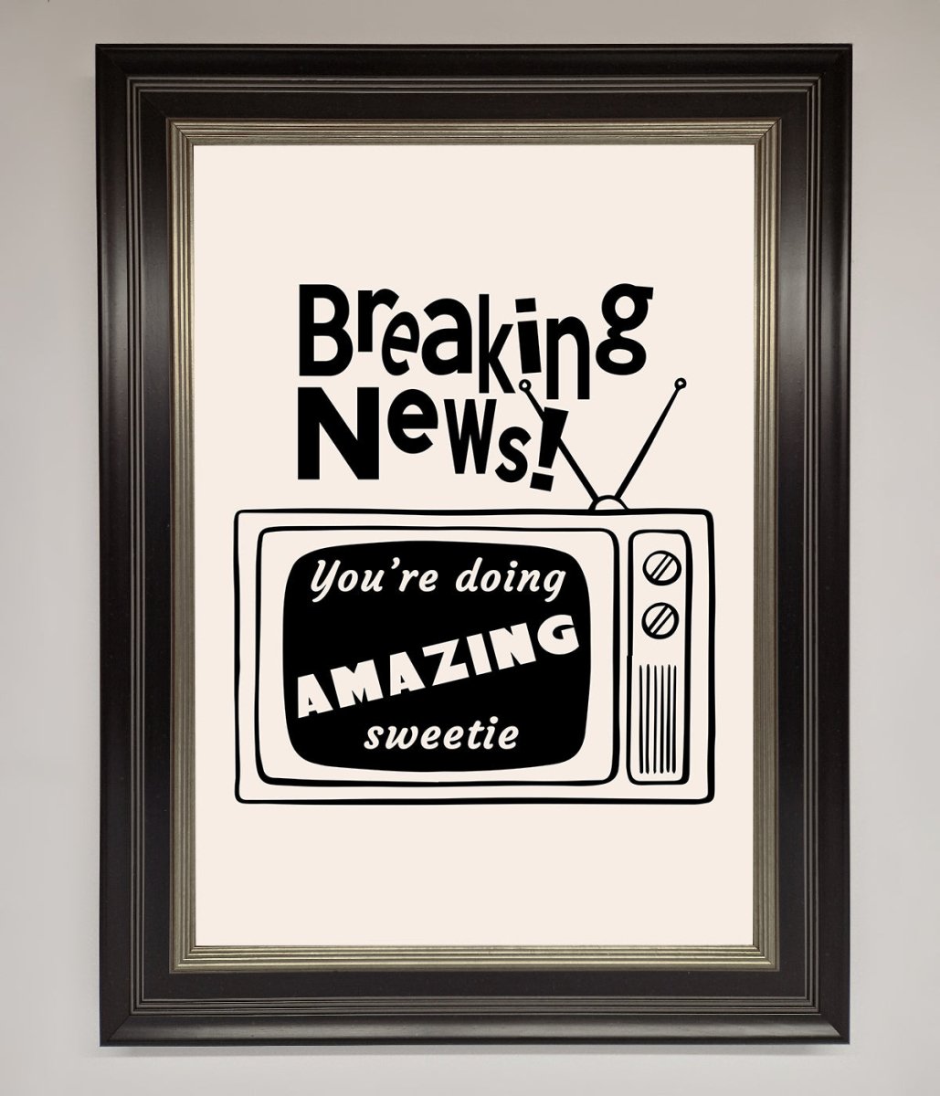 Breaking News Framed Poster