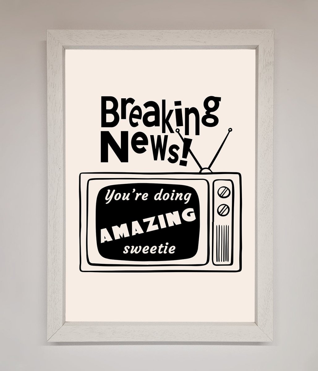 Breaking News Framed Poster