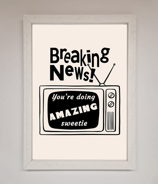 Breaking News Framed Poster