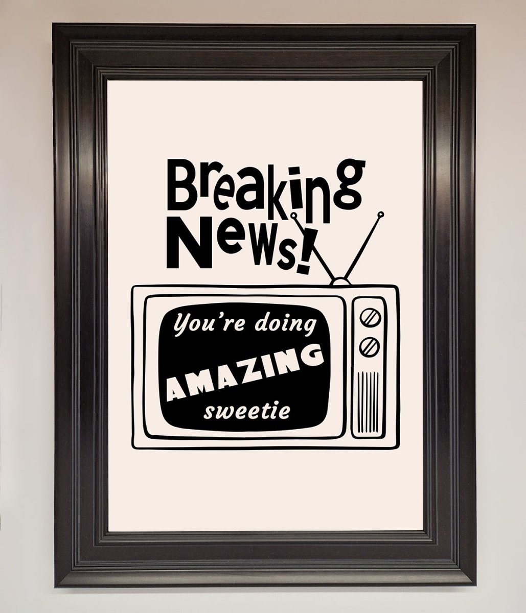 Breaking News Framed Poster
