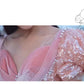 Vireous Soft Luxury Pink Layered Evening Dress