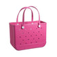 Neon Block Colour Rubber Beach Bag